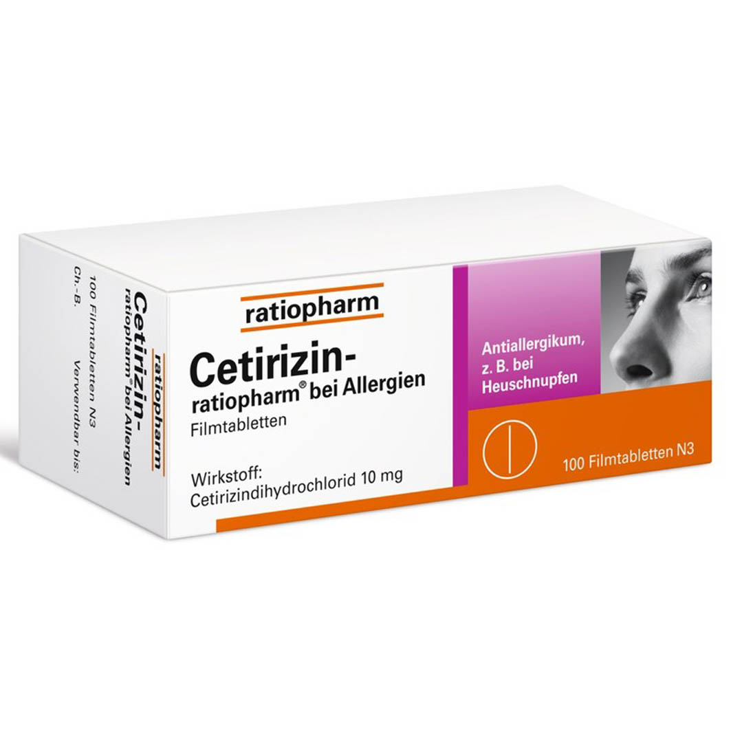 CETIRIZIN-ratiopharm bei Allergien 10 mg Filmtabl.
