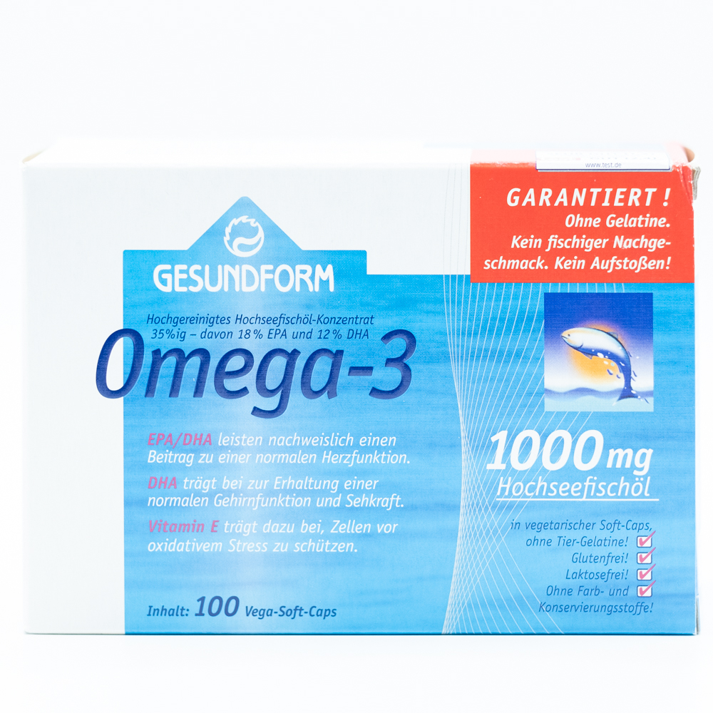 GESUNDFORM Omega-3 1000 mg Vega-Soft Kapseln