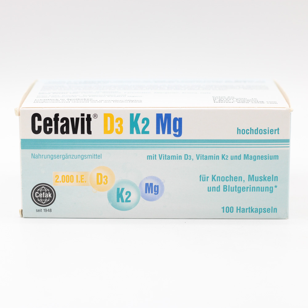 CEFAVIT D3 K2 Mg 2.000 I.E. Hartkapseln