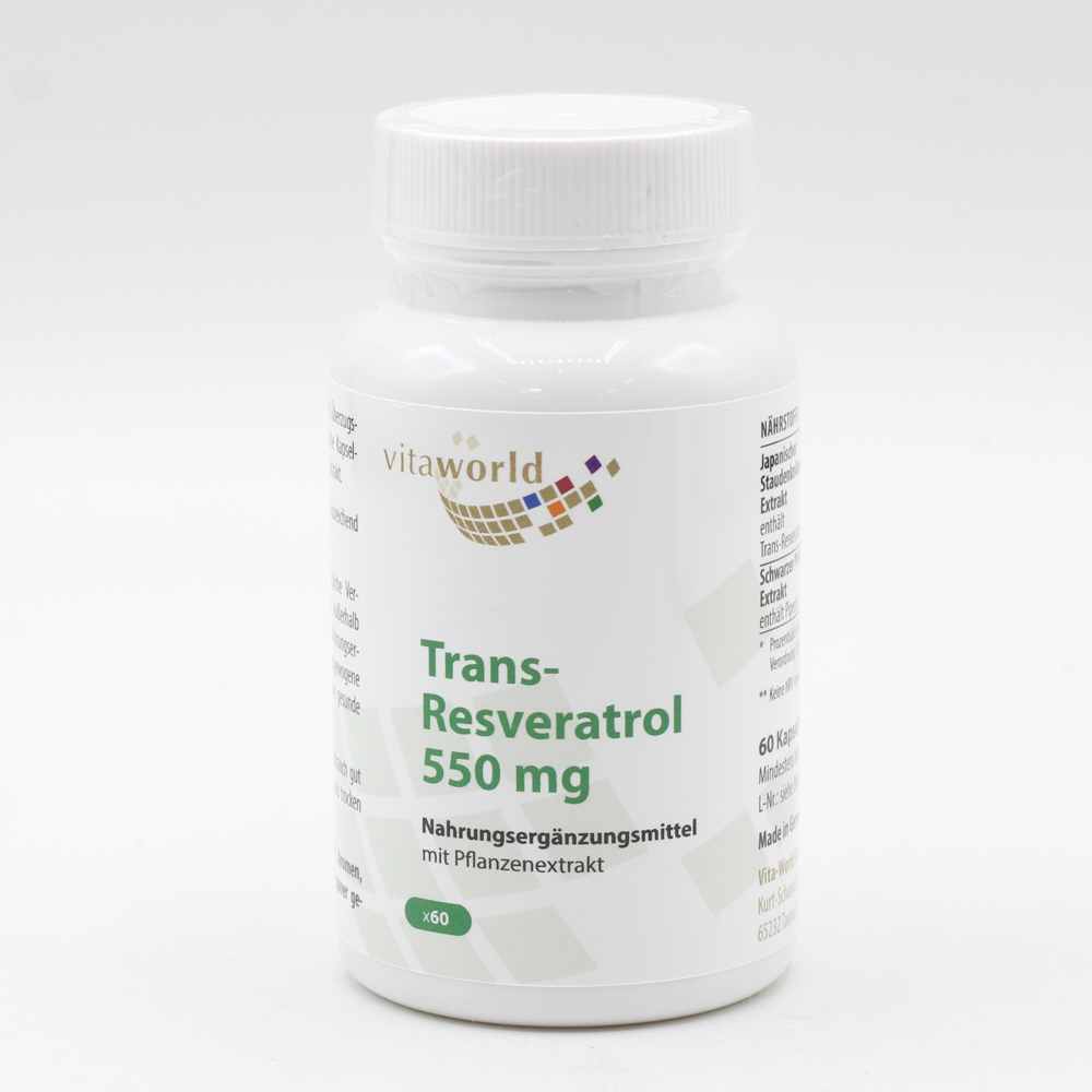 TRANS-RESVERATROL 550 mg Kapseln