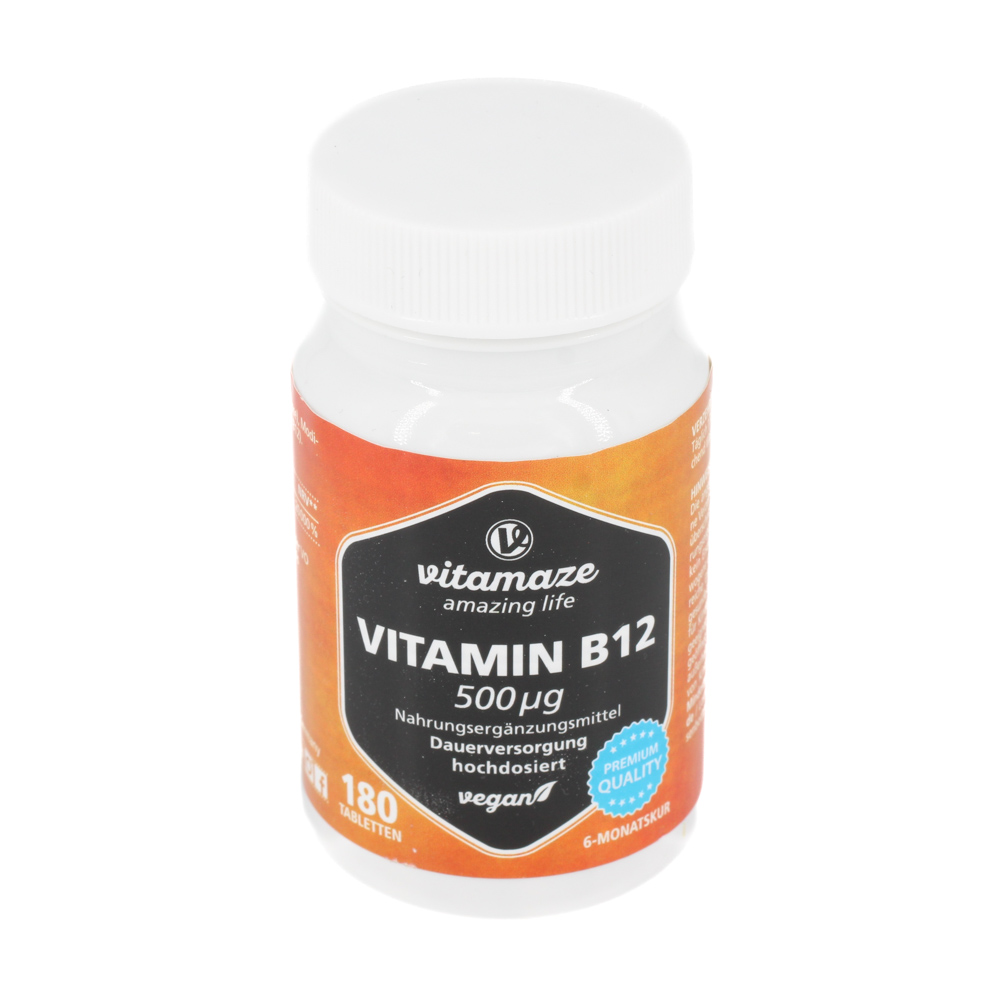 VITAMIN B12 500 μg hochdosiert vegan Tabletten