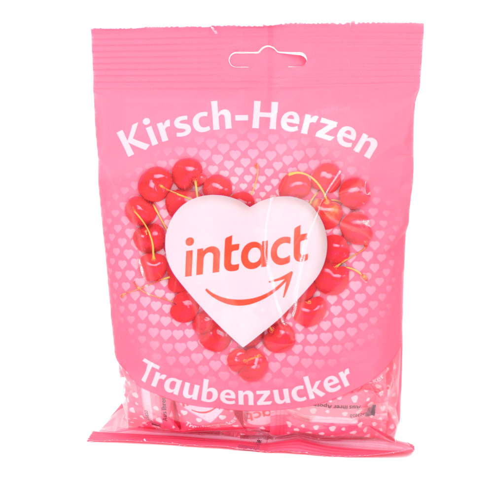 INTACT Traubenzucker Beutel Herzen