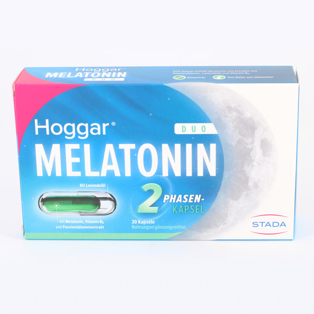 HOGGAR Melatonin DUO Einschlaf-Kapseln