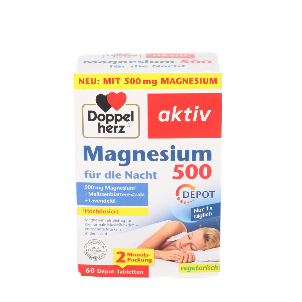 DOPPELHERZ Magnesium 500 für die Nacht Tabletten