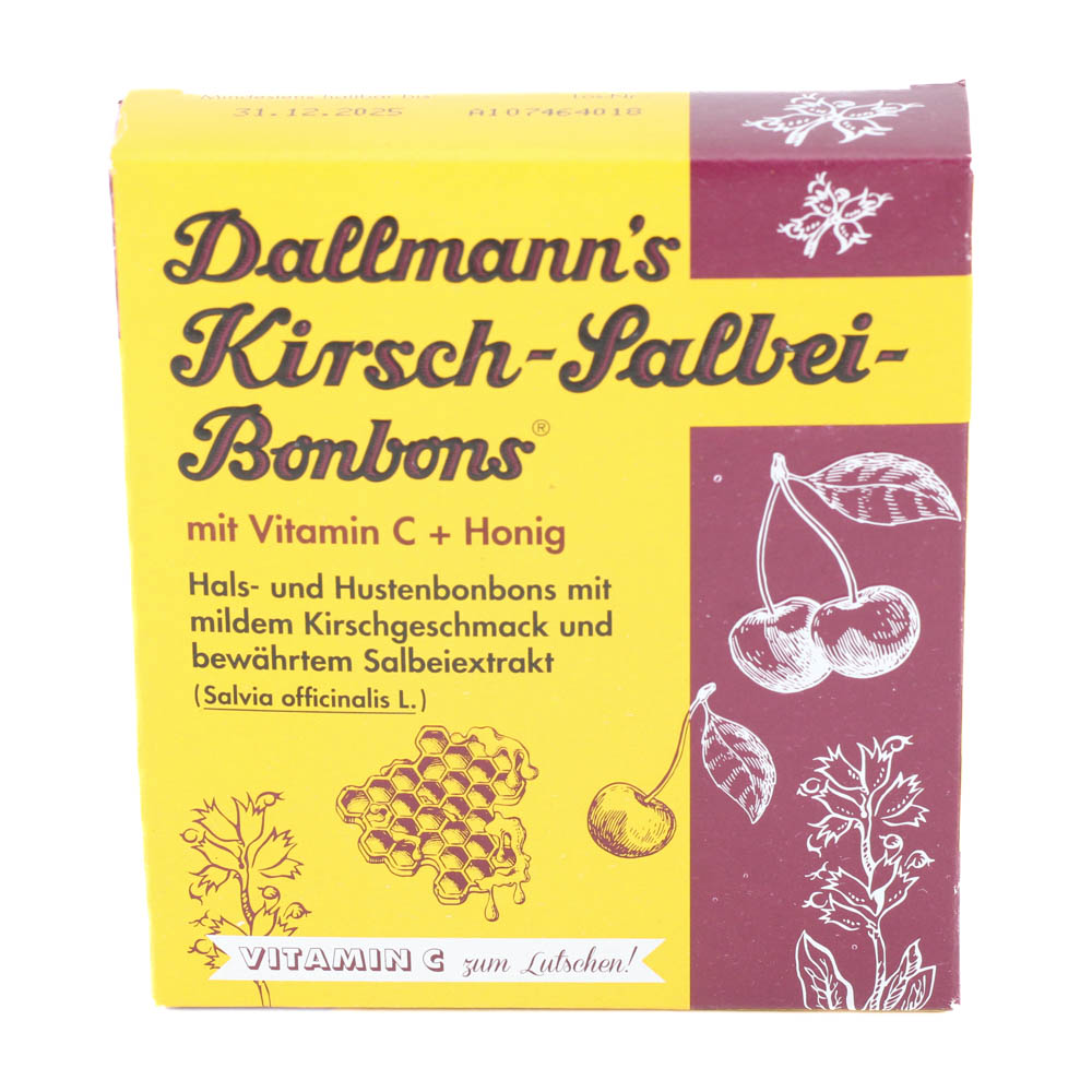 DALLMANNS Kirsch Salbei Bonbons m.Vitamin C+Honig