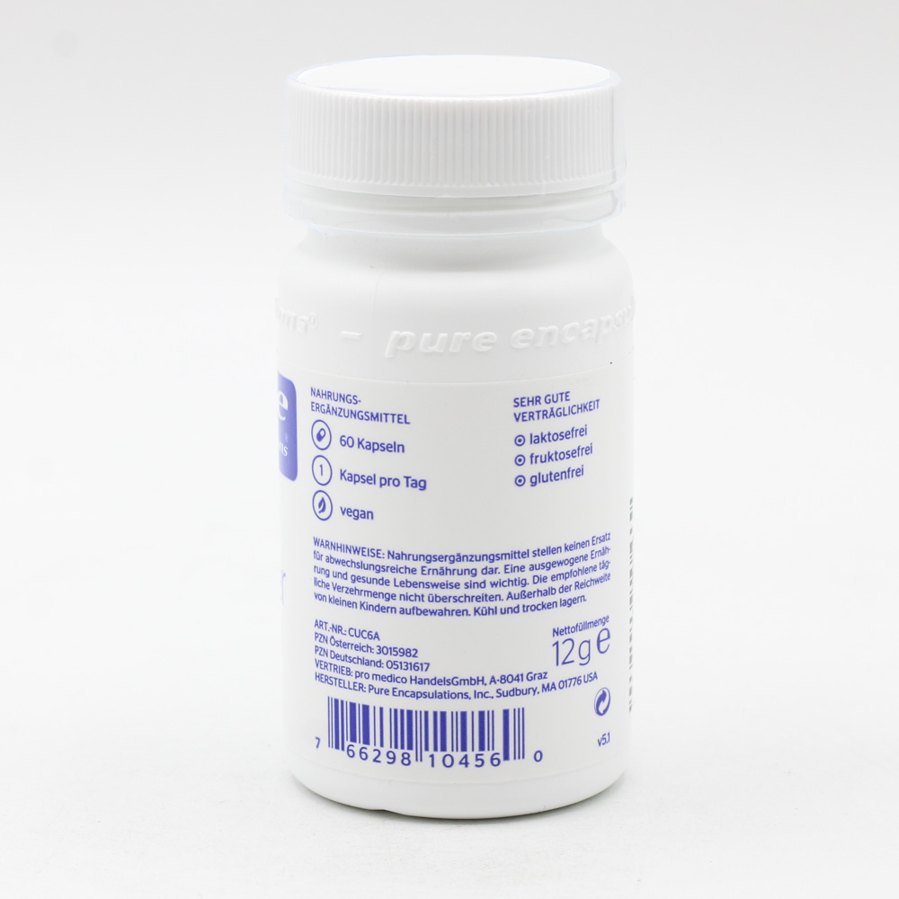 PURE ENCAPSULATIONS Kupfer Kupfercitrat Kapseln