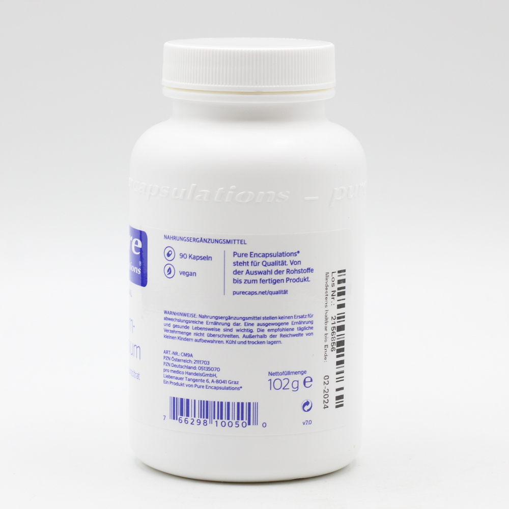 PURE ENCAPSULATIONS Calcium Magnesium Citrat Kaps.