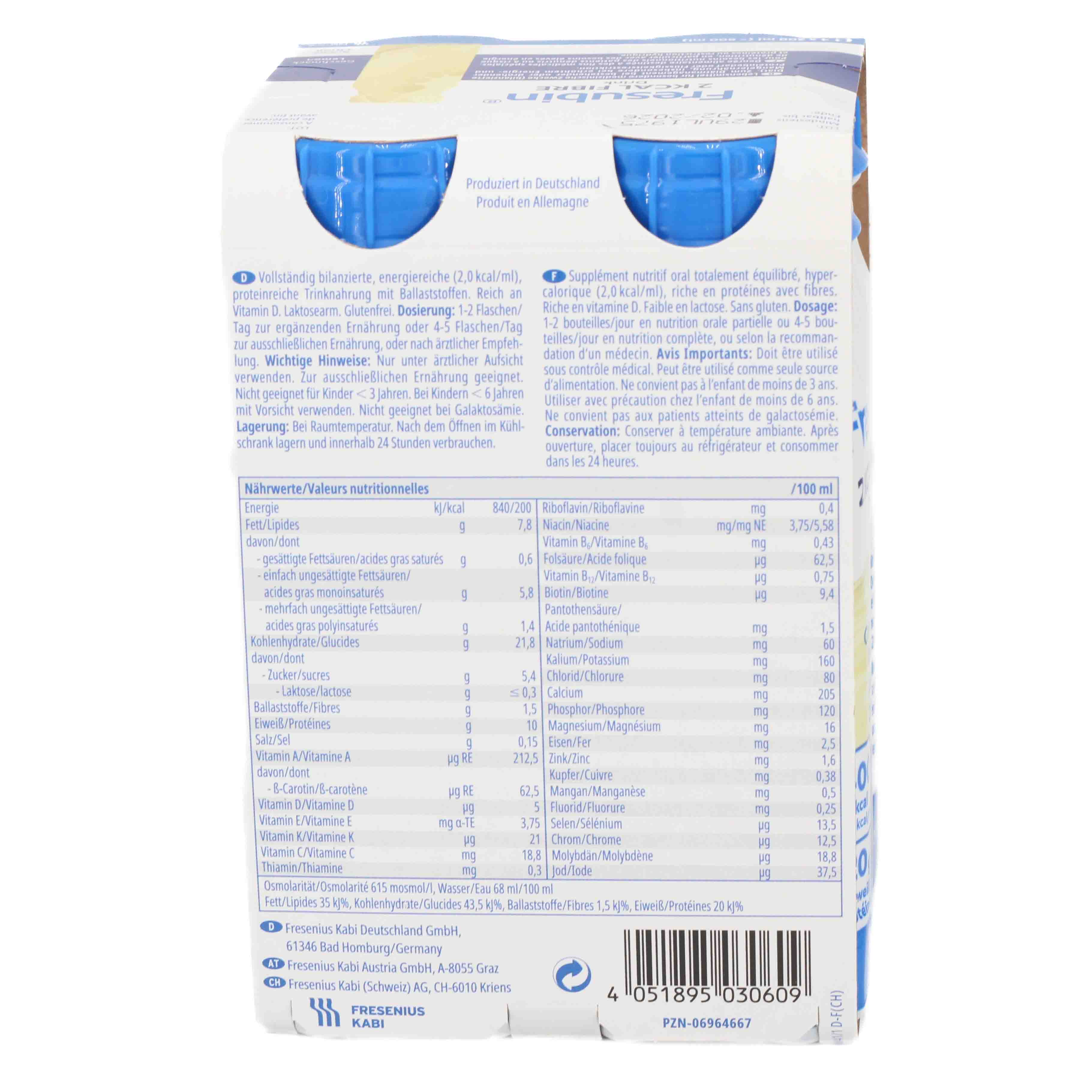 FRESUBIN 2 kcal Fibre DRINK Lemon Trinkflasche