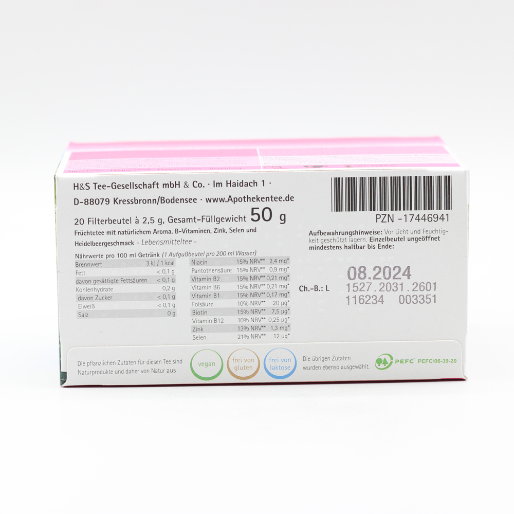 H&S Heidelbeere m.B-Vitaminen Zink und Selen Fbtl.