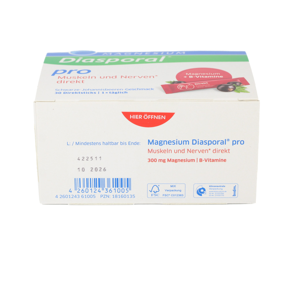 MAGNESIUM DIASPORAL pro B-Vit.Musk.+Nerven direkt
