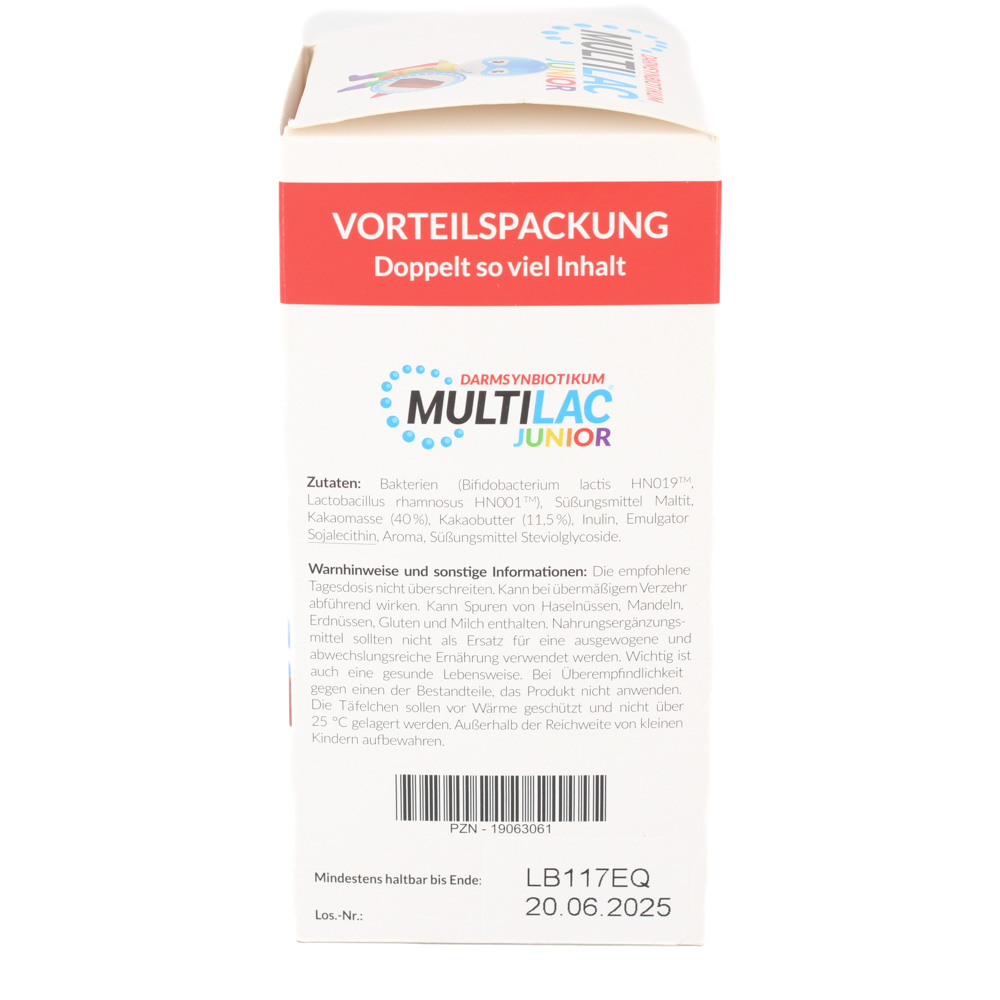 MULTILAC Darmsynbiotikum Junior Täfelchen