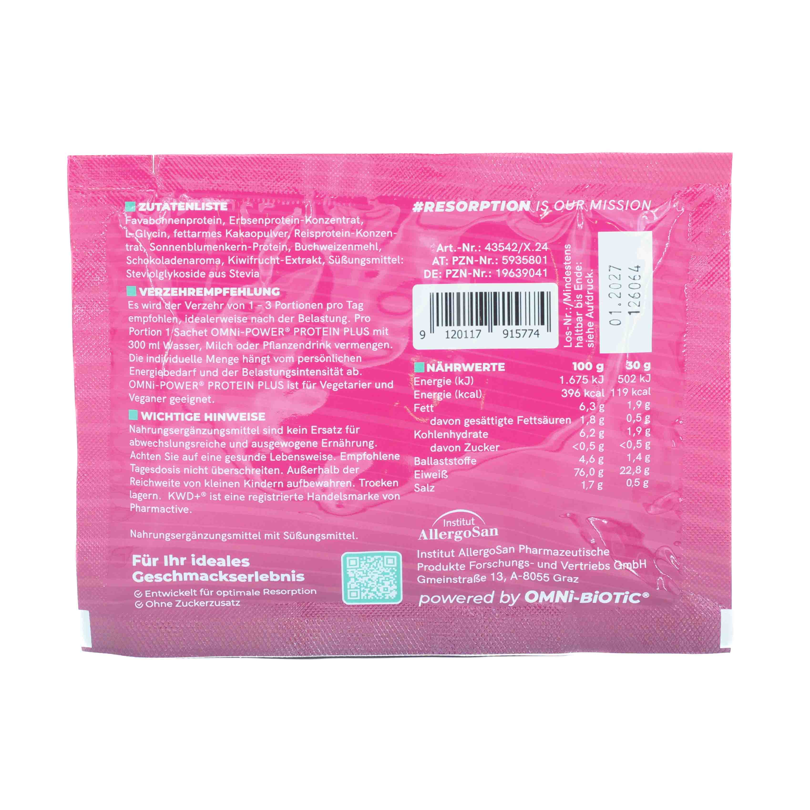 OMNI POWER Protein Shake Schoko Pulver