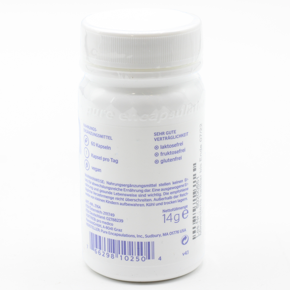 PURE ENCAPSULATIONS Zink 15 Zinkpicolinat Kapseln