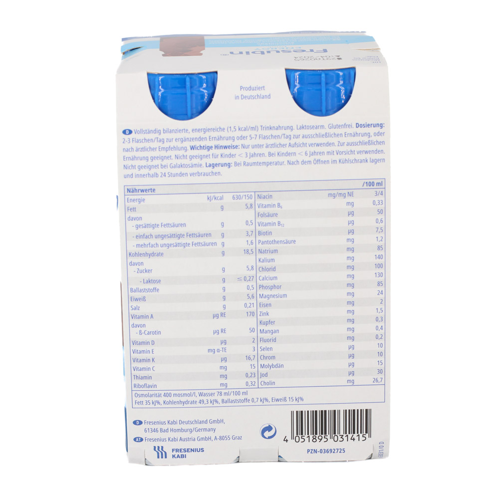 FRESUBIN ENERGY DRINK Schokolade Trinkflasche