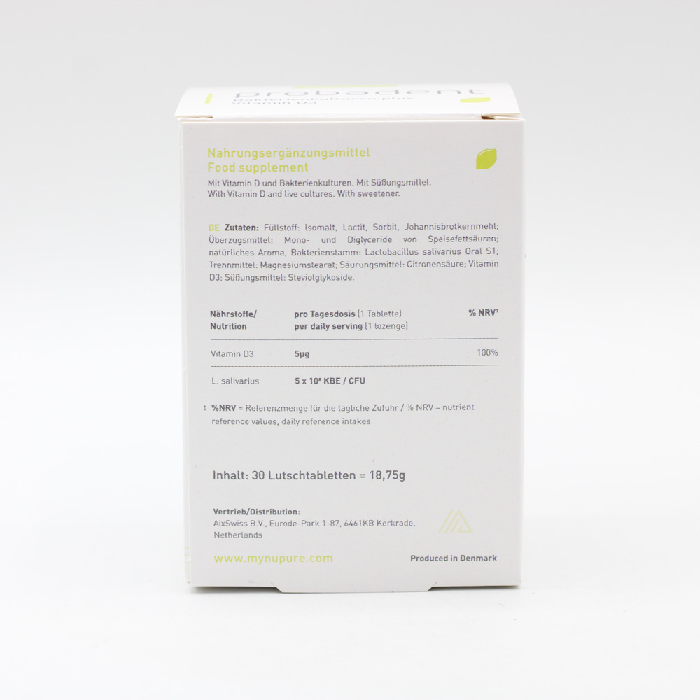 NUPURE probadent Probiotikum bei Mundgeruch Lut.