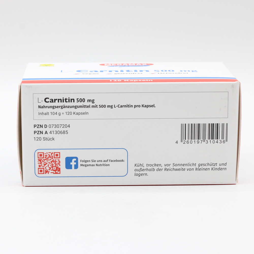 L-CARNITIN 500 mg Megamax Kapseln