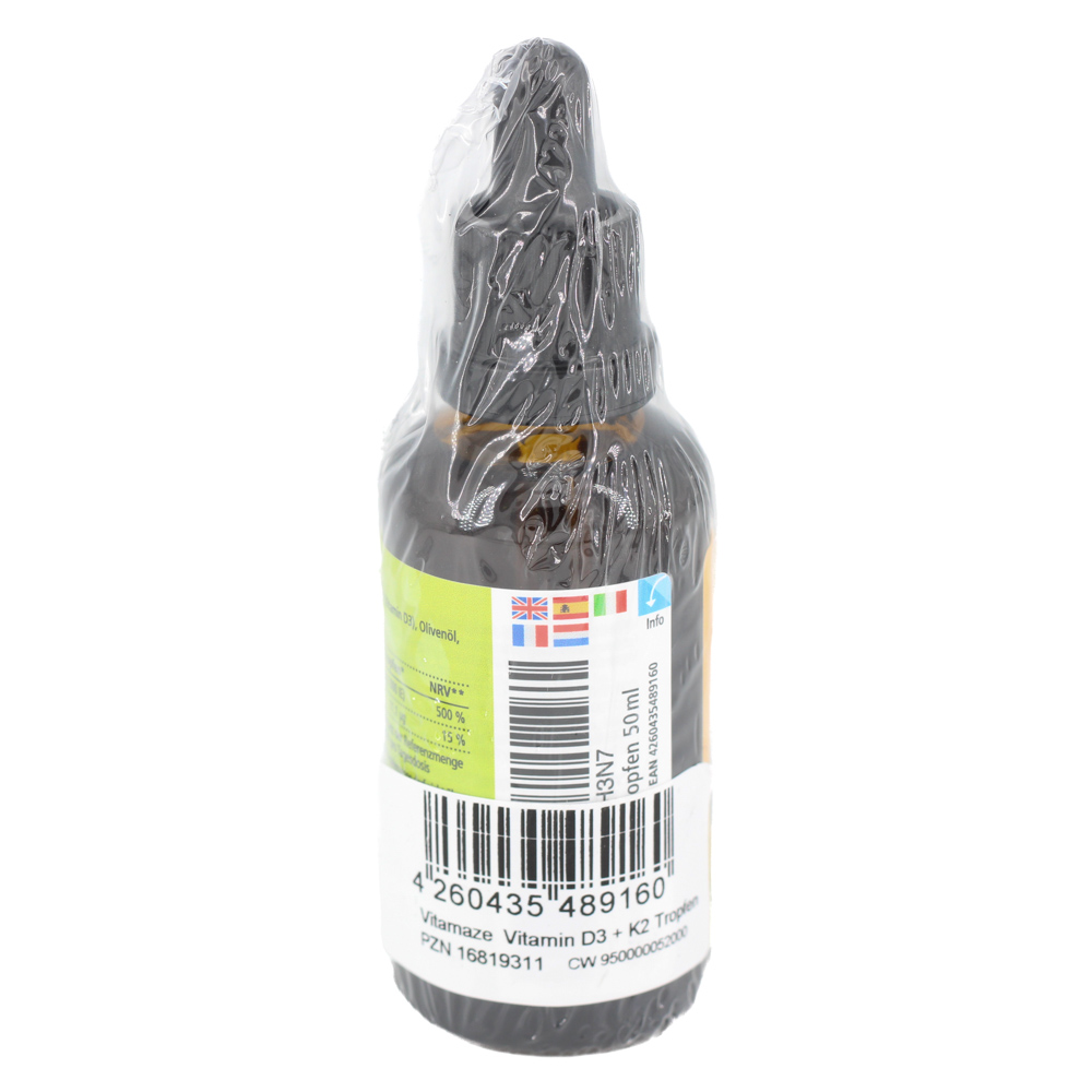 VITAMIN D3 K2 1000 I.E./10 μg hochdosiert Tropfen