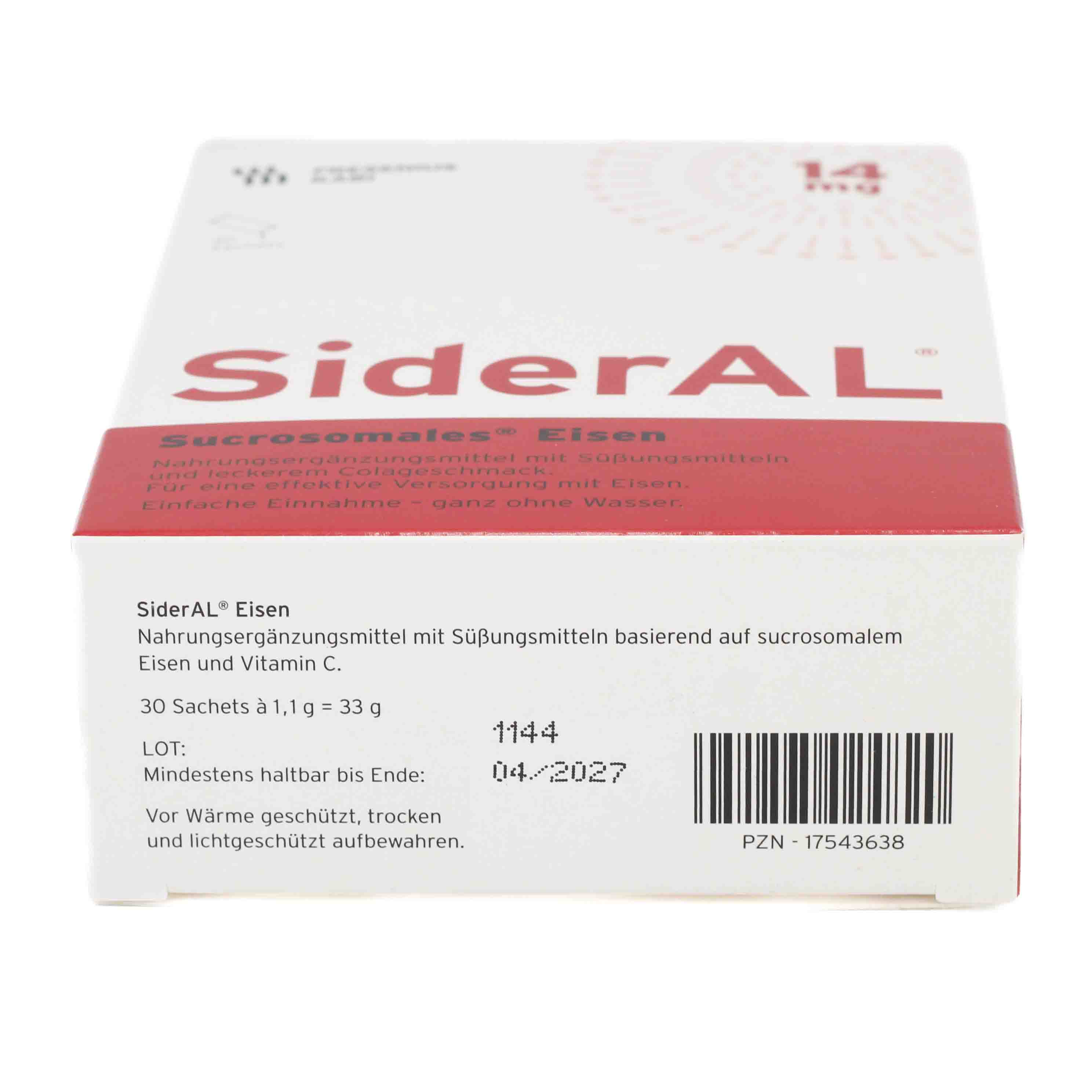 SiderAL® Eisen 14mg Cola bei erhöhtem Eisenbedarf