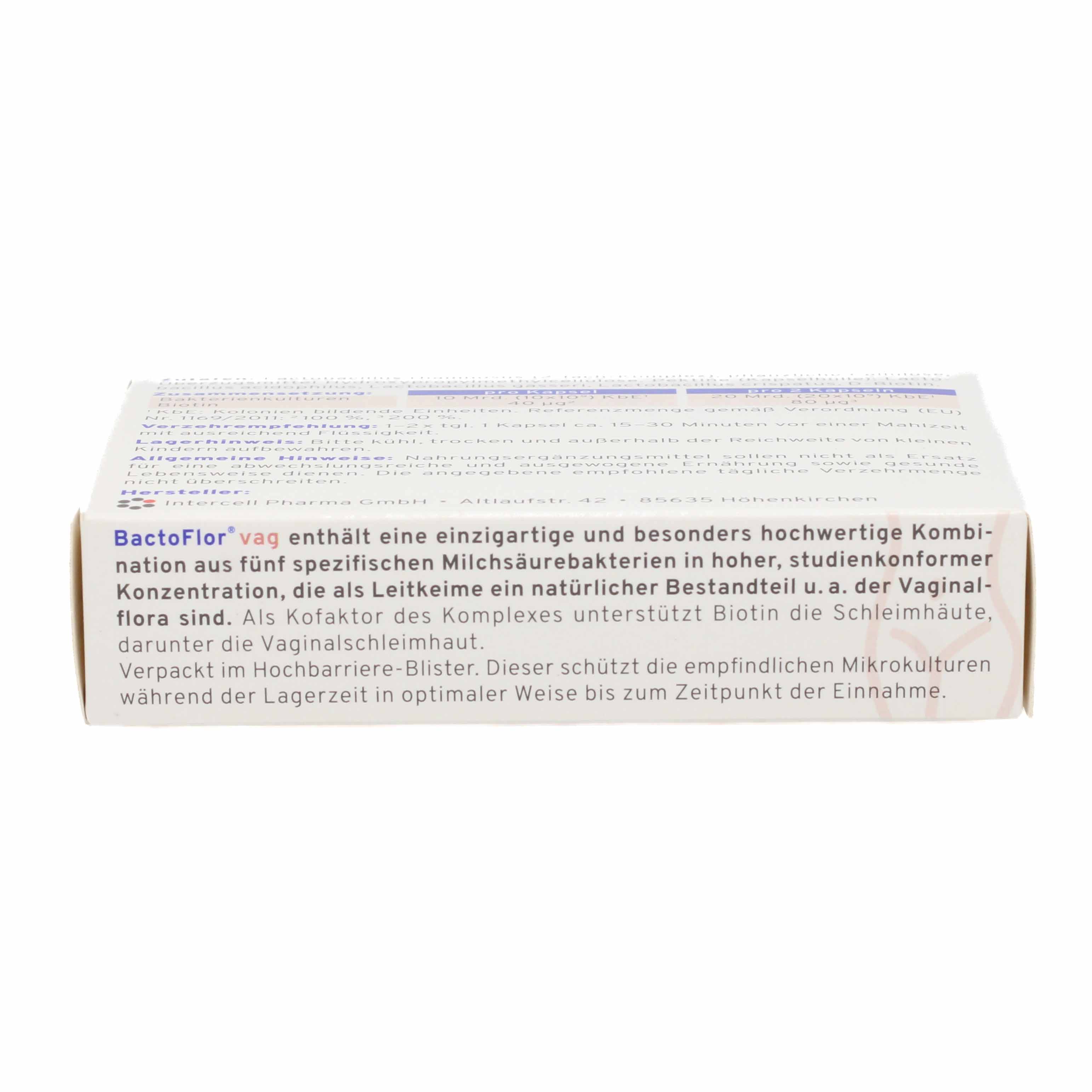 BACTOFLOR vag magensaftresistente Kapseln