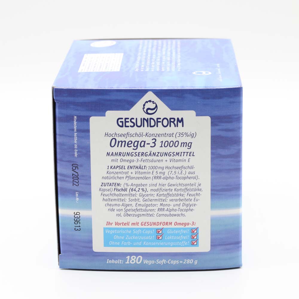 GESUNDFORM Omega-3 1000 mg Kapseln