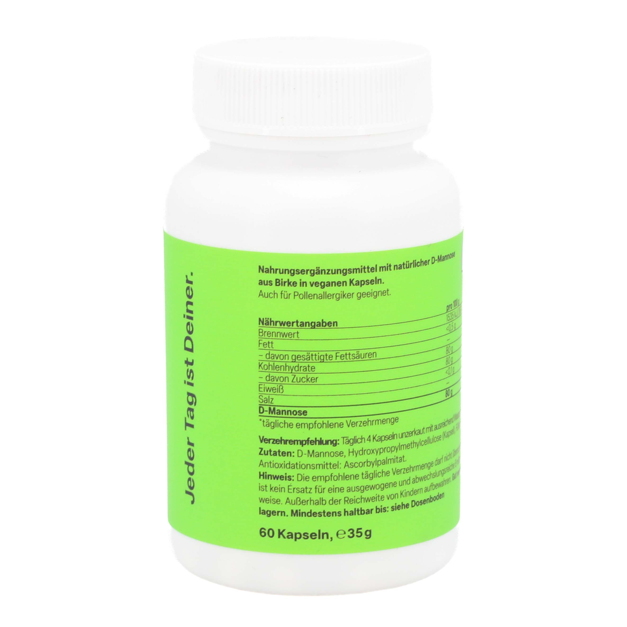 NATURAL D-Mannose 500 mg Kapseln