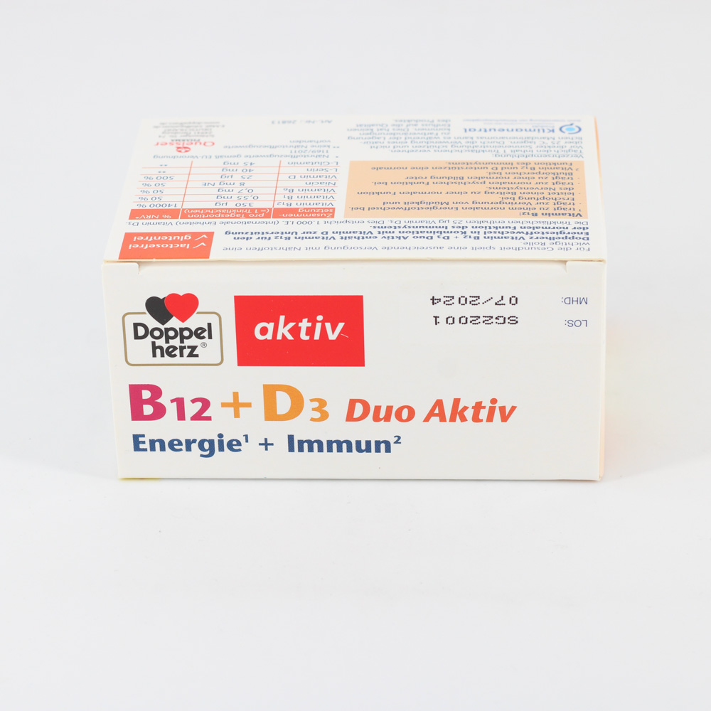 DOPPELHERZ B12+D3 Duo Aktiv Trinkampullen
