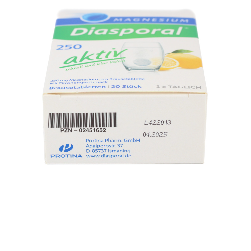 MAGNESIUM DIASPORAL 250 aktiv Brausetabletten