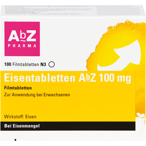 EISENTABLETTEN AbZ 100 mg Filmtabletten