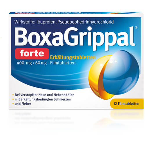 BOXAGRIPPAL forte Erkältungstab. 400 mg/60 mg FTA
