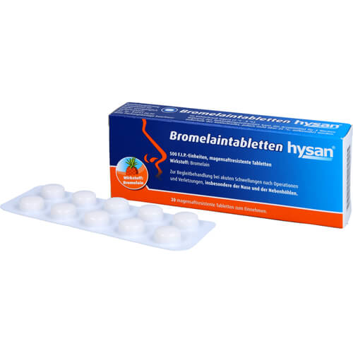 BROMELAIN TABLETTEN hysan magensaftres.Tabletten