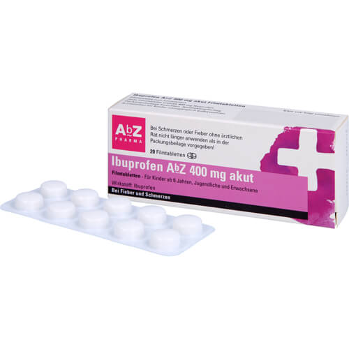 IBUPROFEN AbZ 400 mg akut Filmtabletten