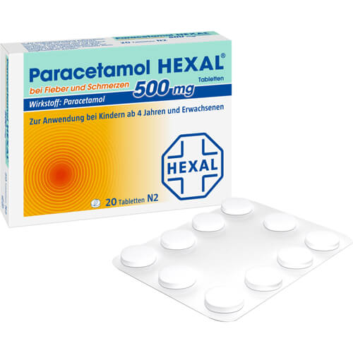 PARACETAMOL 500 mg HEXAL b.Fieber u.Schmerzen Tab.