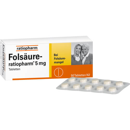 FOLSÄURE-RATIOPHARM 5 mg Tabletten
