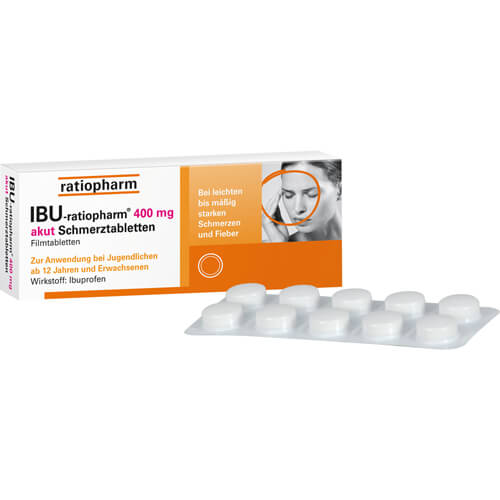 IBU-RATIOPHARM 400 mg akut Schmerztbl.Filmtabl.