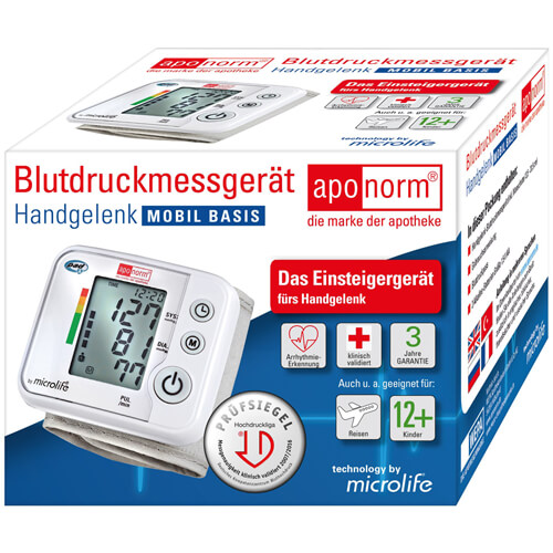 APONORM Blutdruckmessgerät Mobil Basis Handgelenk