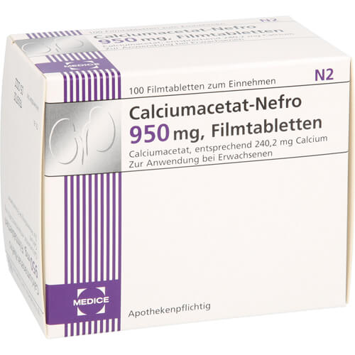CALCIUMACETAT NEFRO 950 mg Filmtabletten