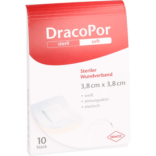 DRACOPOR Wundverband 3,8x3,8 cm steril