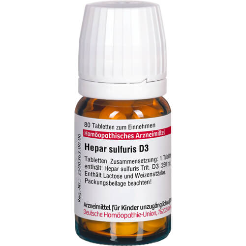 HEPAR SULFURIS D 3 Tabletten