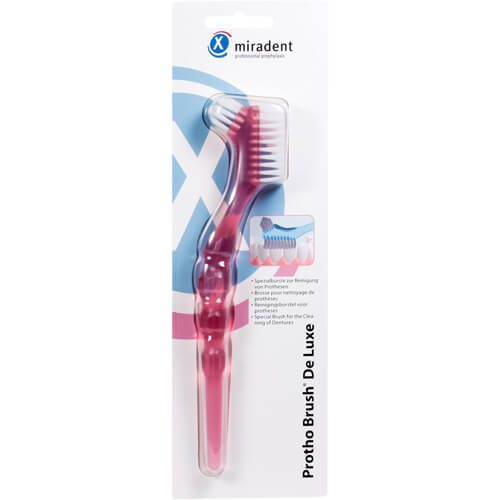 MIRADENT Prothesenbürste Protho Brush pink trans.