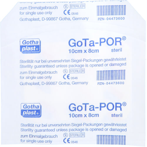 GOTA-POR Wundpflaster steril 80x100 mm