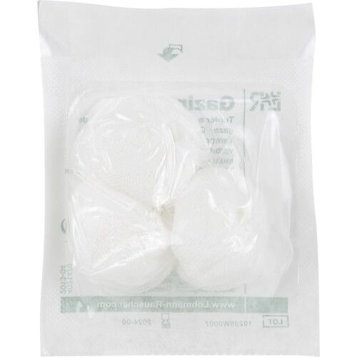 GAZIN Tupfer pflaumengroß steril Gr.3 20fädig