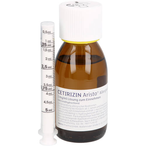 CETIRIZIN Aristo Allergiesaft 1 mg/ml Lsg.z.Einn.
