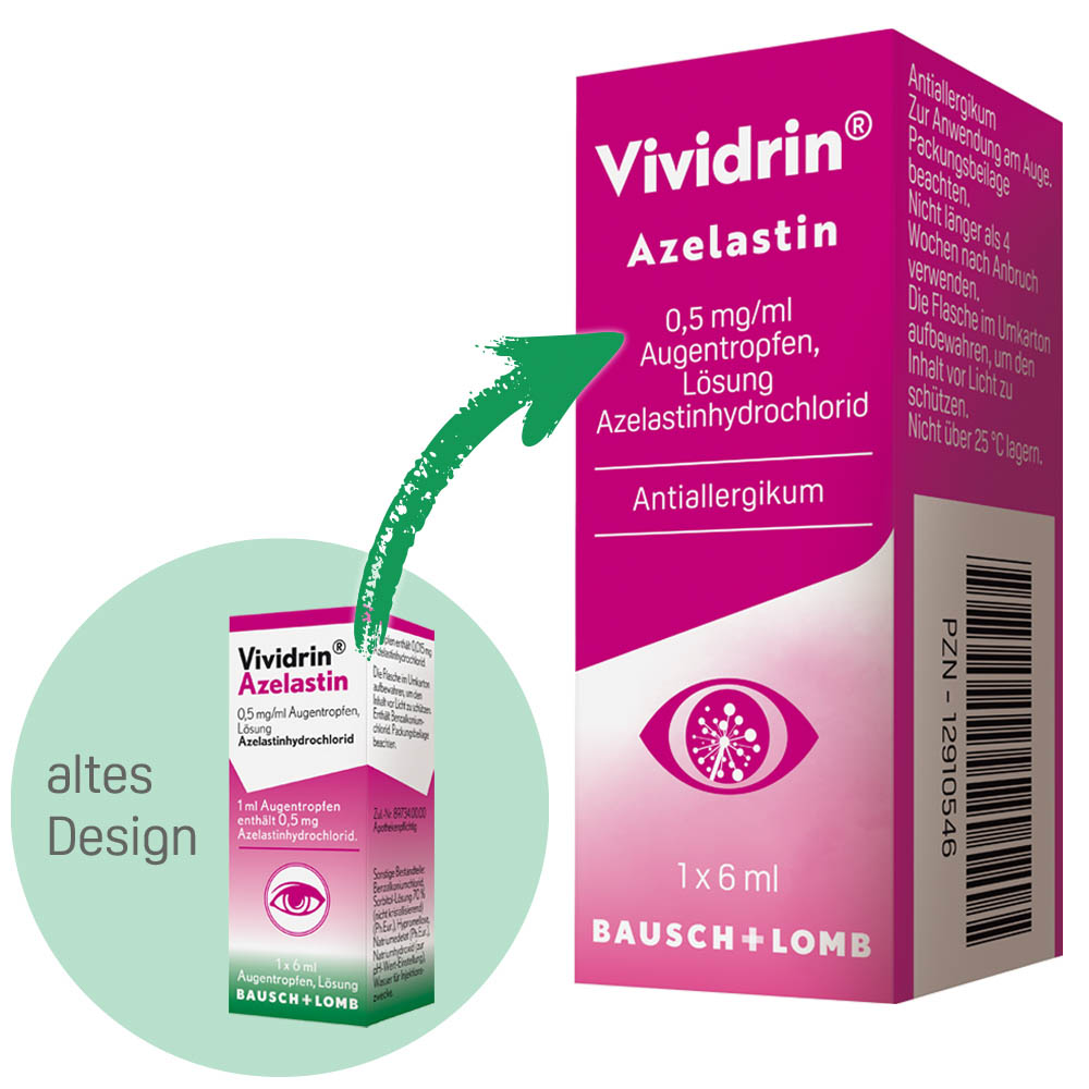 VIVIDRIN Azelastin 0,5 mg/ml Augentropfen