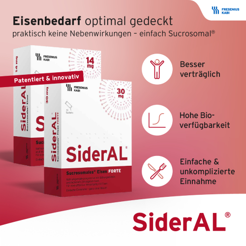 SiderAL® Eisen Forte 30mg Zitrus bei erhöhtem Eisenbedarf