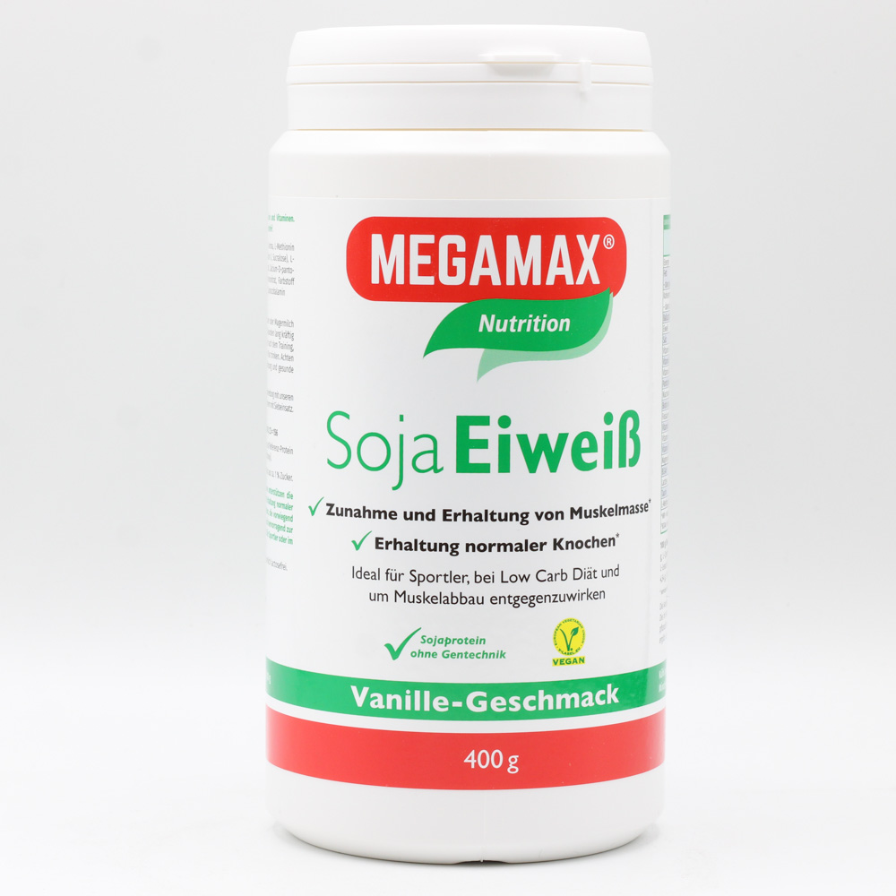 MEGAMAX Soja Eiweiß Vanille Pulver