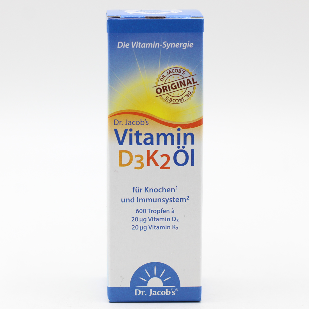 VITAMIN D3K2 Öl 800 I.E.+20 μg D3+K2 Dr.Jacob's