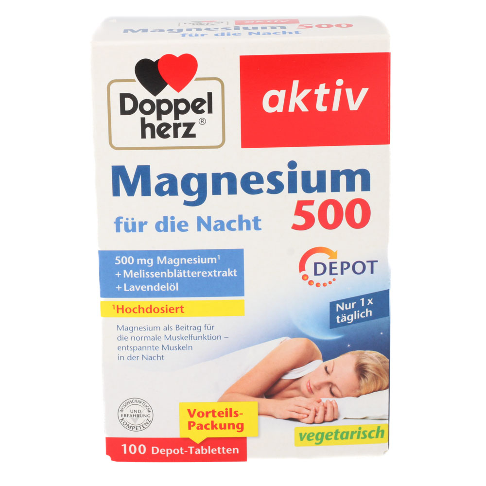 DOPPELHERZ Magnesium 500 für die Nacht Tabletten