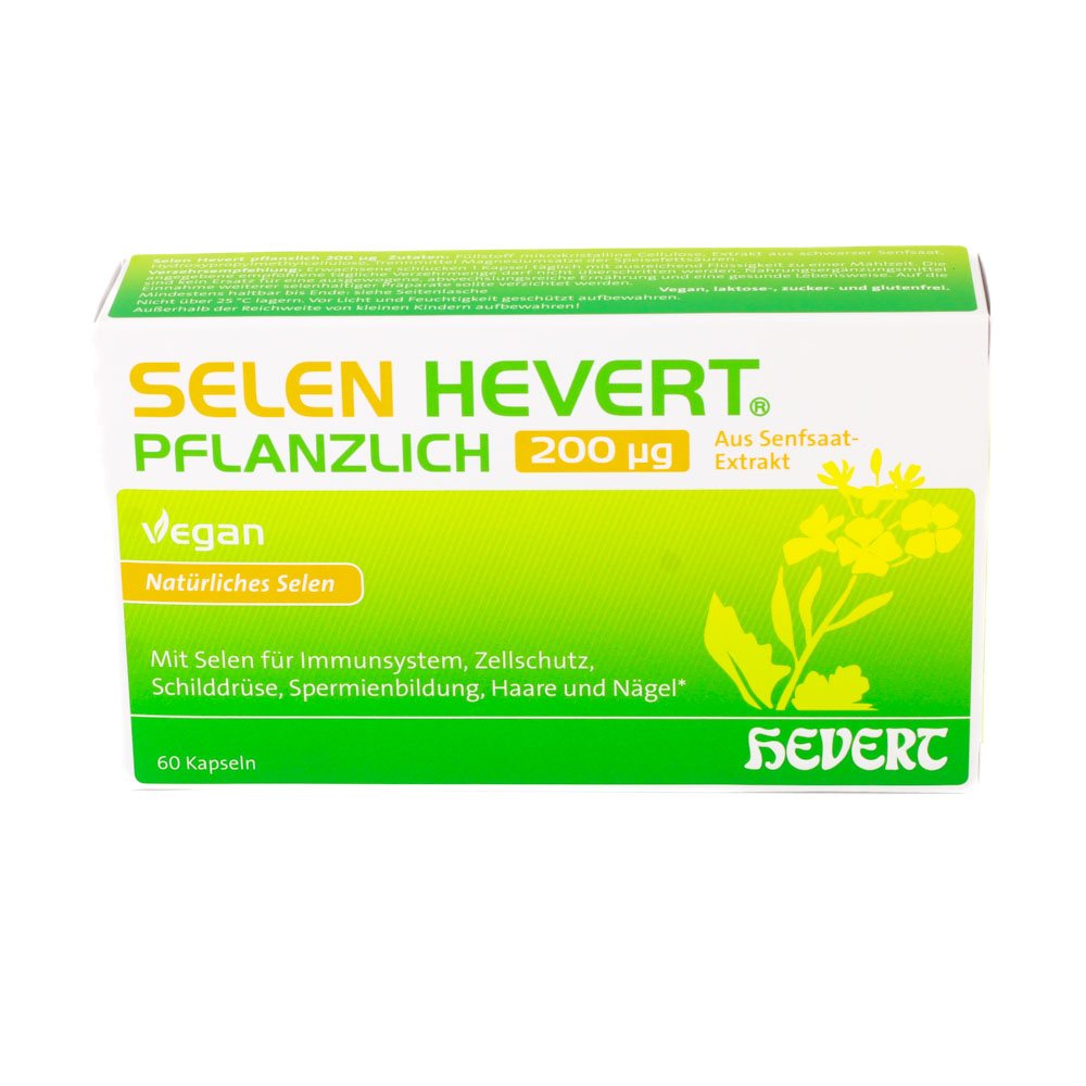 SELEN HEVERT pflanzlich 200 μg Kapseln