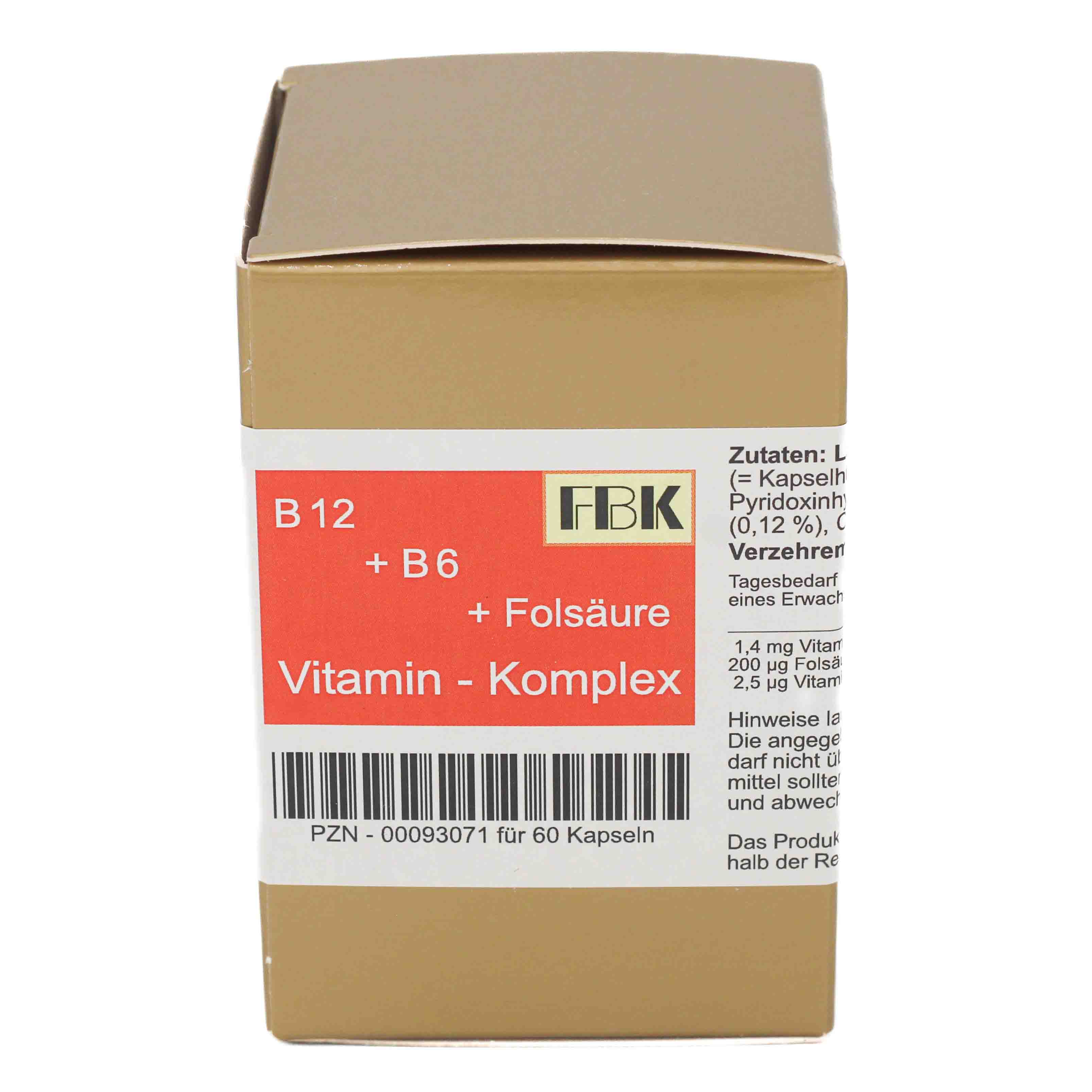 VITAMIN B12+B6+Folsäure Komplex N Kapseln