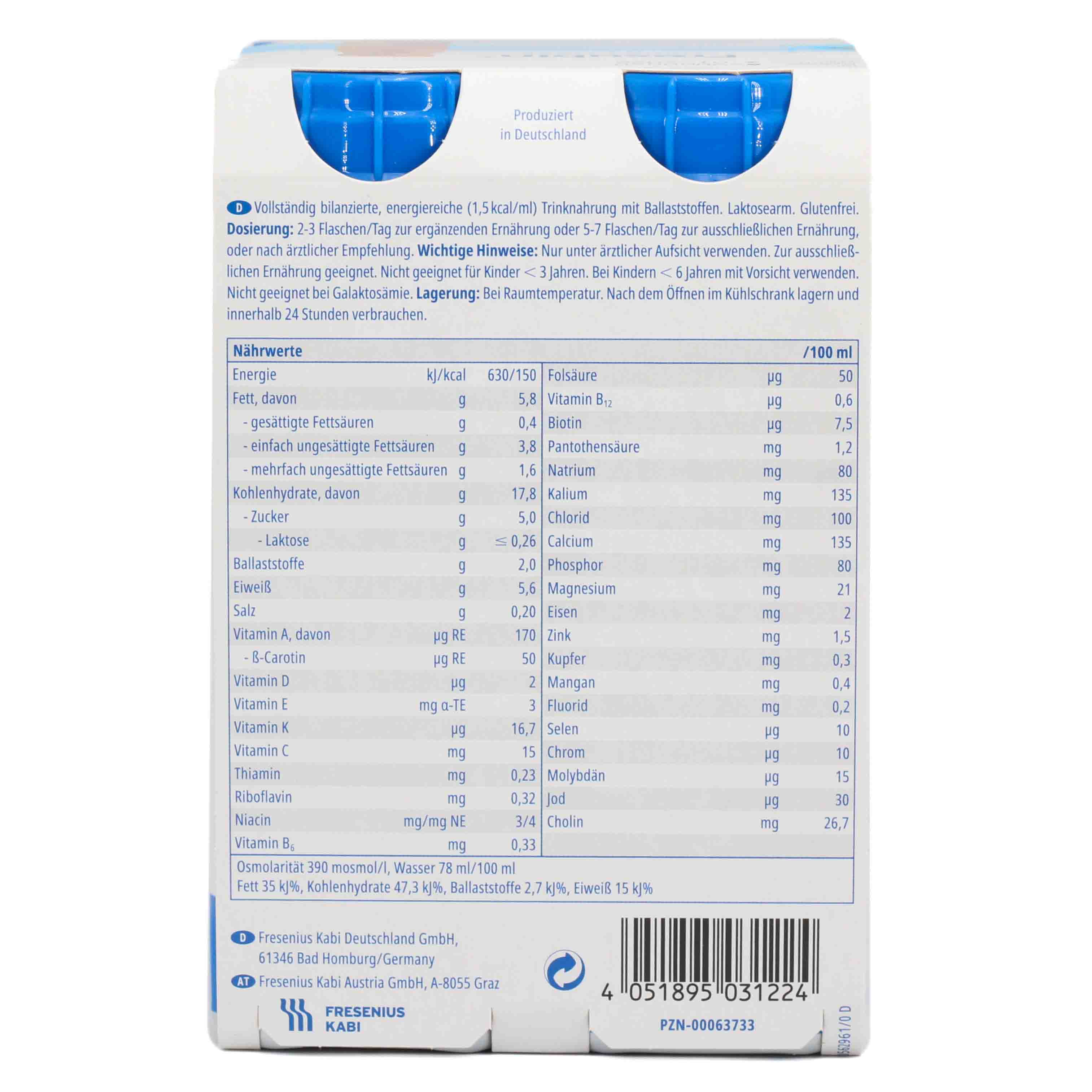 FRESUBIN ENERGY Fibre DRINK Karamell Trinkflasche Trinknahrung